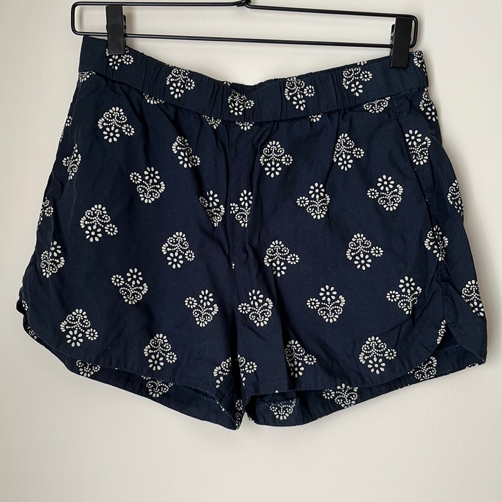Madewell Navy Floral Shorts Size Small